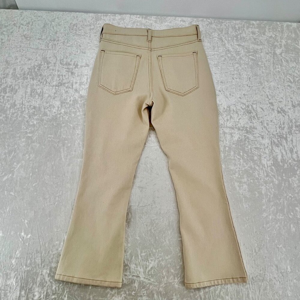 Banana Republic Premium Denim Womens Beige Straight-Leg Jeans Size 28 short - Picture 4 of 5
